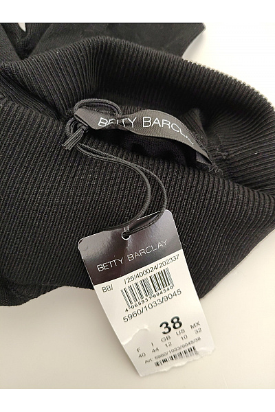 BETTY BARCLAY Černý dámský rolák s dlouhým rukávem a vlnkovaným lemem Velikost EU 38 | BETTY BARCLAY | obrázek 6