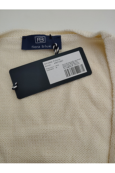fiora blue Béžový pletený kardigan s výstřihem do V na knoflíky Velikost DE 48 | fiora blue | obrázek 7