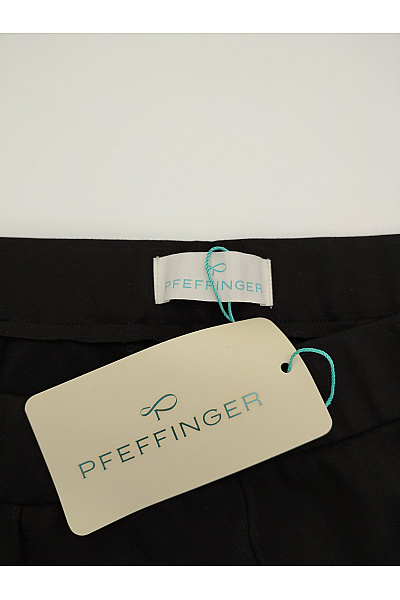 PFEFFINGER Černé široké elegantní kalhoty s vysokým pasem Vel. DE 44 | PFEFFINGER | obrázek 4