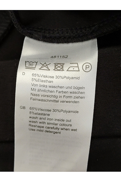 PFEFFINGER Černé široké elegantní kalhoty s vysokým pasem Vel. DE 44 | PFEFFINGER | obrázek 6