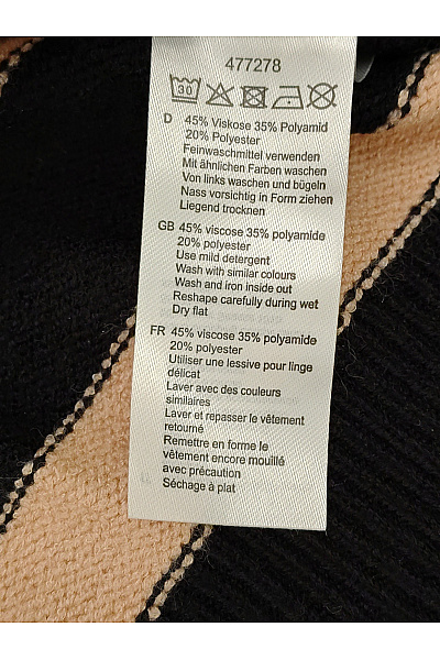 Jana Ina Dámská pletená vesta s rolákem pruhovaná oboustranná Velikost DE 46 | Jana Ina | obrázek 4