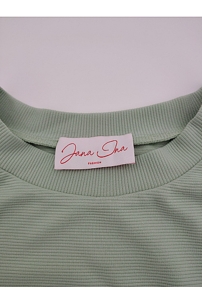 Jana Ina Dámská khaki mikina s dlouhým rukávem oversized bez potisku Vel. DE 40 | Jana Ina | obrázek 4