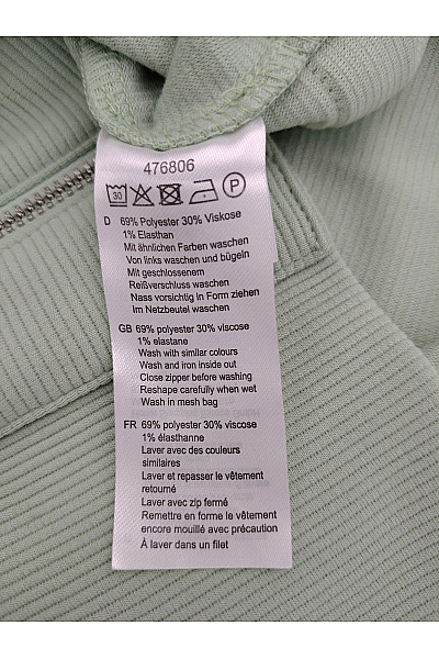 Jana Ina Dámská khaki mikina s dlouhým rukávem oversized bez potisku Vel. DE 40 | Jana Ina | obrázek 5