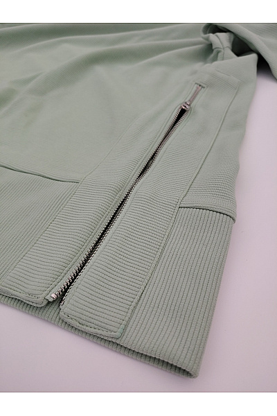 Jana Ina Dámská khaki mikina s dlouhým rukávem oversized bez potisku Vel. DE 40 | Jana Ina | obrázek 7