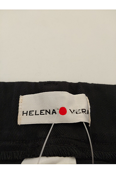 HELENA VERA Dámské černé bavlněné rovné kalhoty Velikost DE 24/25 | HELENA VERA | obrázek 3