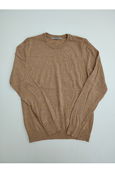THE MERCER N.Y. Béžový Vlněný Merino Pulovr Basic Vel. EU 34