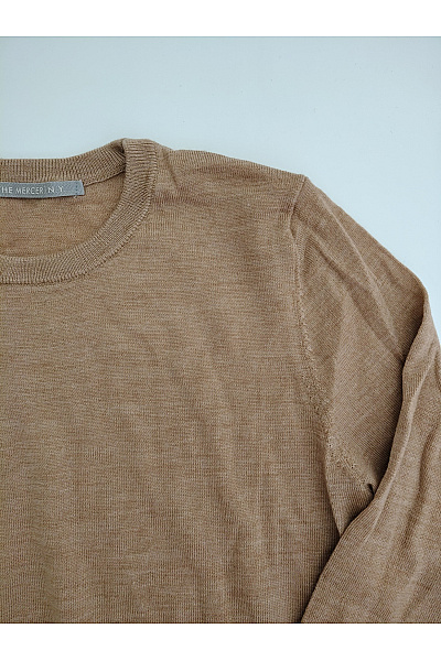 THE MERCER N.Y. Béžový vlněný merino pulovr basic Vel. EU 34 | THE MERCER N.Y. | obrázek 3