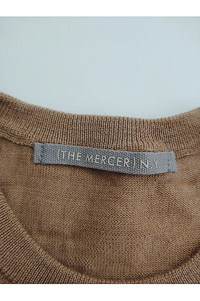 THE MERCER N.Y. Béžový vlněný merino pulovr basic Vel. EU 34 | THE MERCER N.Y. | obrázek 5