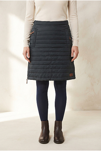 Jack Wolfskin Černá Prošívaná Zateplená Mini Sukně Se Zipem Vel. EU S