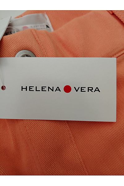 HELENA VERA Dámské bavlněné tříčtvrteční kalhoty oranžové Vel. DE 44/46 | HELENA VERA | obrázek 5
