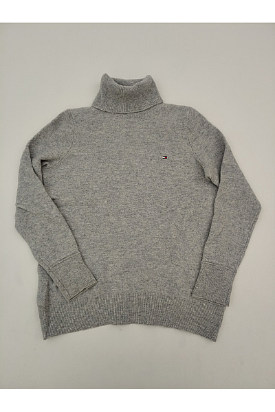 TOMMY HILFIGER Šedý Dámský Pletený Rolák Basic Velikost M