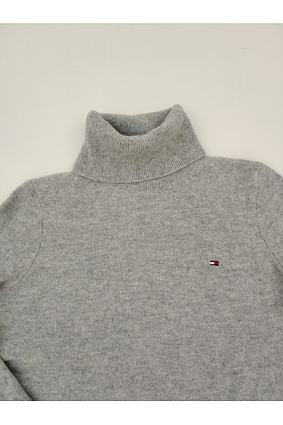 TOMMY HILFIGER Šedý dámský pletený rolák basic Velikost M | TOMMY HILFIGER | obrázek 3