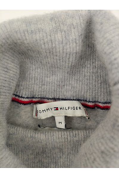 TOMMY HILFIGER Šedý dámský pletený rolák basic Velikost M | TOMMY HILFIGER | obrázek 5