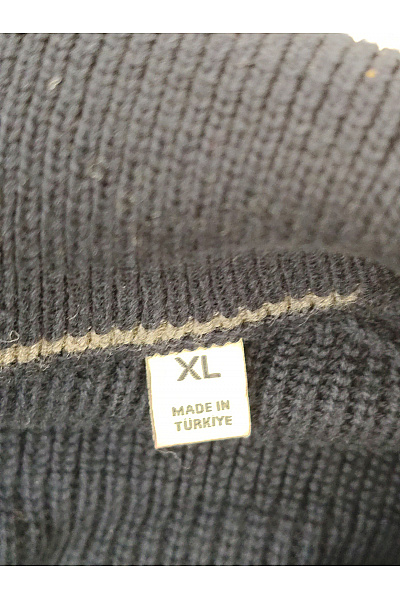 GANT Pánský černý pletený svetr na zip se stojáčkem Vel. XL | GANT | obrázek 5