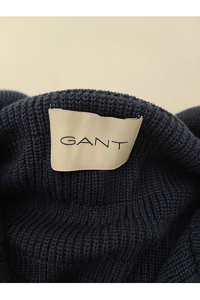 GANT Pánský černý pletený svetr na zip se stojáčkem Vel. XL | GANT | obrázek 6
