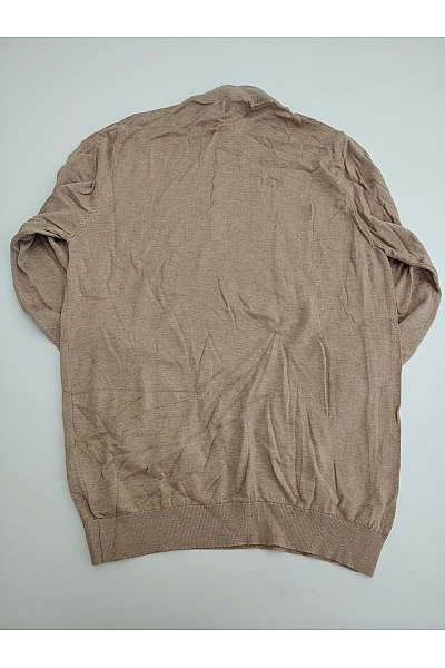 PULL&BEAR Pánský béžový pletený pulovr se stojáčkem basic Vel. EU M | PULL&BEAR | obrázek 5