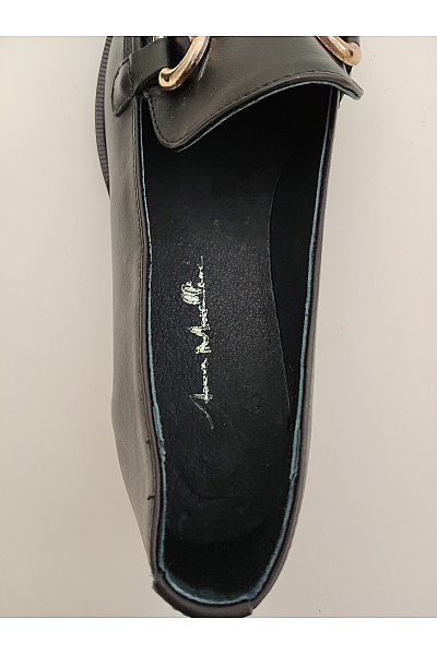 Černé dámské polobotky nazouvací elegantní jarní Vel. EU 38 | Unimoda | obrázek 6