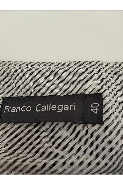 Franco Callegari Šedá vlněná mini sukně s knoflíky áčková Velikost IT 40 | Franco Callegari | obrázek 4
