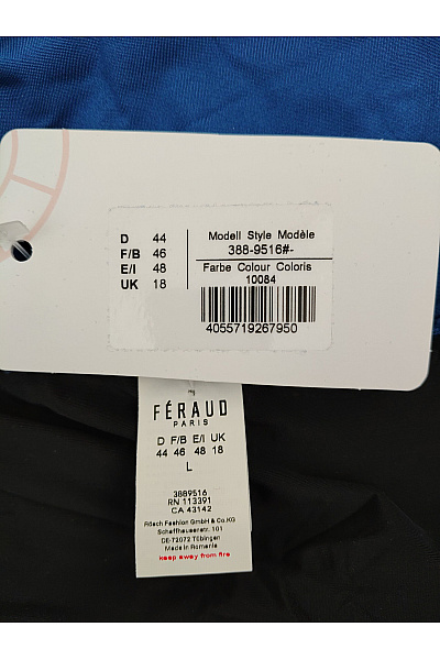 FERAUD PARIS Modré dámské plavkové kalhotky s vysokým pasem na zavazování Vel. L | FERAUD PARIS | obrázek 8