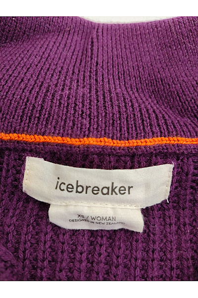 icebreaker Fialový vlněný pulovr na zip s límečkem Velikost XS | icebreaker | obrázek 5