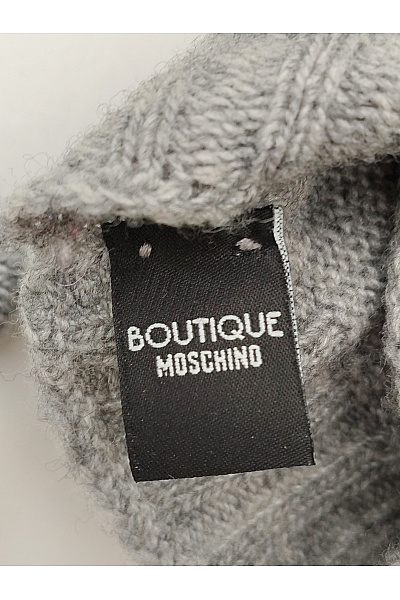 MOSCHINO Šedé pletené rukavice se srdcem | MOSCHINO | obrázek 5