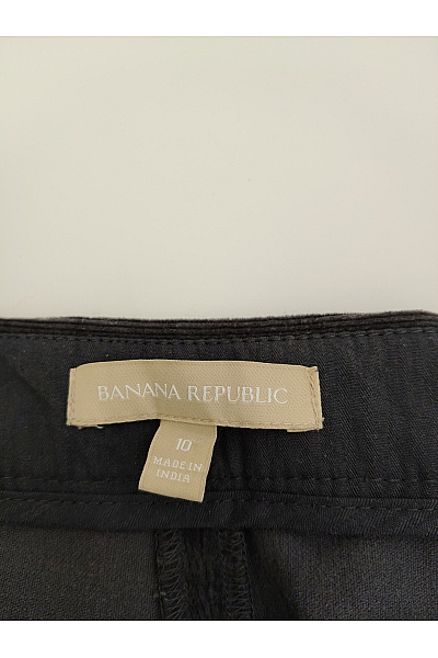 BANANA REPUBLIC Černá bavlněná mini sukně s kapsami a knoflíky Velikost US 10 | BANANA REPUBLIC | obrázek 4