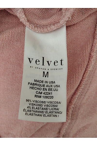 velvet Dámská růžová mikina s dlouhým rukávem oversize Vel. US M | velvet | obrázek 5