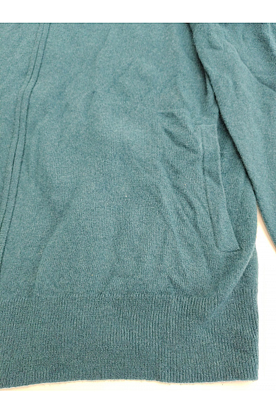LAWRENCE GREY Dámský kašmírový kardigan na zip s kapucí zelený Vel. XL | LAWRENCE GREY | obrázek 2