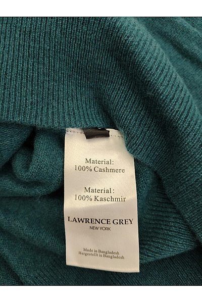 LAWRENCE GREY Dámský kašmírový kardigan na zip s kapucí zelený Vel. XL | LAWRENCE GREY | obrázek 4