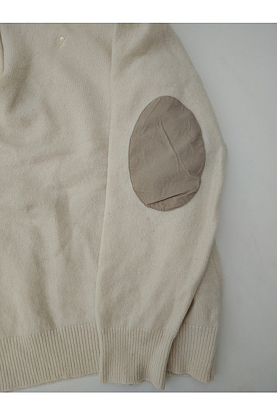 HACKETT Béžový vlněný pulovr se stojáčkem na zip Vel. XXL | HACKETT | obrázek 3