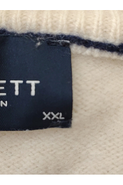 HACKETT Béžový vlněný pulovr se stojáčkem na zip Vel. XXL | HACKETT | obrázek 8