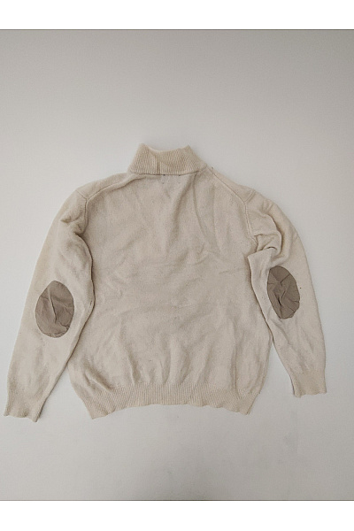 HACKETT Béžový vlněný pulovr se stojáčkem na zip Vel. XXL | HACKETT | obrázek 9