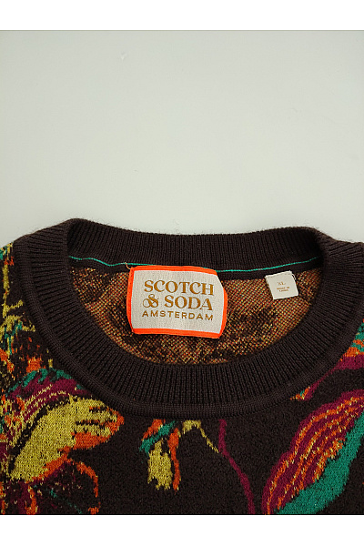 Scotch & Soda Dámský vzorovaný pletený pulovr s dlouhým rukávem Vel. XL | Scotch & Soda | obrázek 4