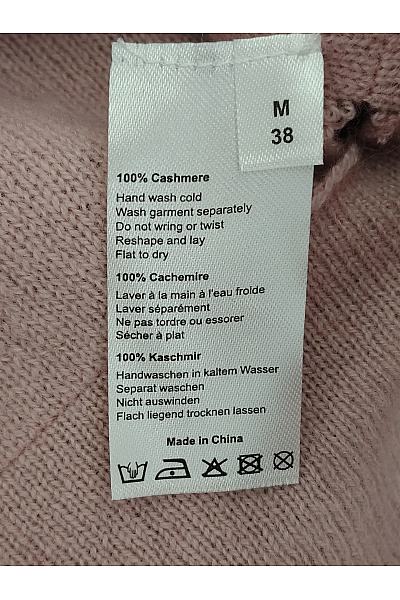 REPEAT cashmere Dámská hnědá kašmírová mikina s kapucí přes hlavu Velikost M | REPEAT cashmere | obrázek 3