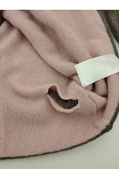 REPEAT cashmere Dámská hnědá kašmírová mikina s kapucí přes hlavu Velikost M | REPEAT cashmere | obrázek 4