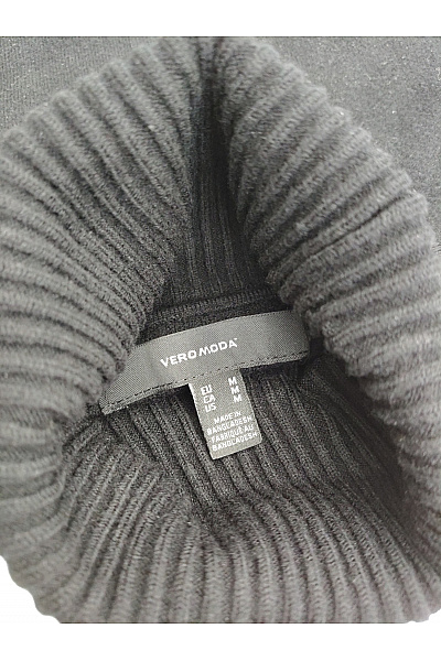 VERO MODA Černý dámský pletený rolák oversized Velikost EU M | VERO MODA | obrázek 6