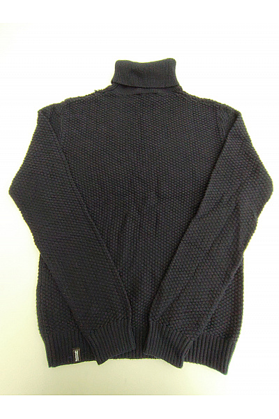 BOMBOOGIE Pánský tmavě modrý pletený rolák bavlněný basic Velikost L | BOMBOOGIE | obrázek 7