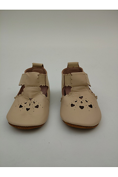 mikk-line Béžové dětské kotníkové barefoot boty s výřezy na suchý zip Velikost EU 23-24 | mikk-line | obrázek 6