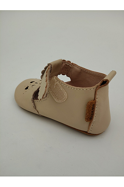 mikk-line Béžové dětské kotníkové barefoot boty s výřezy na suchý zip Velikost EU 23-24 | mikk-line | obrázek 8