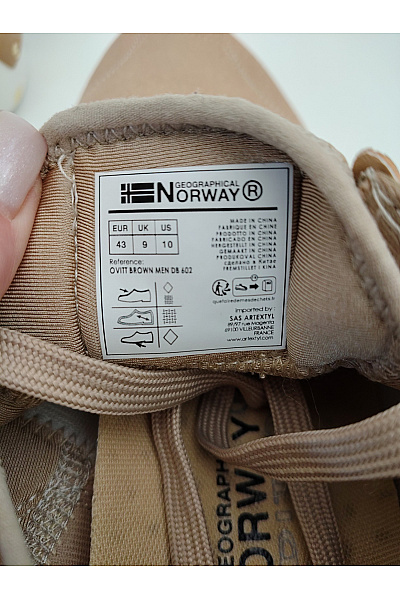 Geographical Norway Pánské tenisky OBELIN Béžové Velikost EU 43 | Geographical Norway | obrázek 7