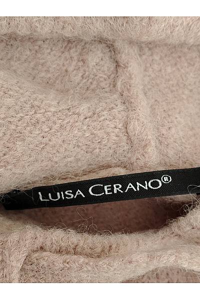 LUISA CERANO Dámské alpakové pletené maxi šaty s kapucí Velikost DE 38 | LUISA CERANO | obrázek 4
