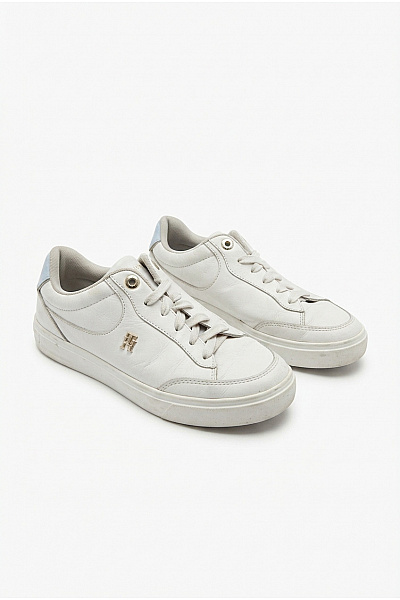 TOMMY HILFIGER Tenisky TH Monogram Elevated Sneaker Bílé Vel. 39