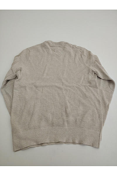 TOMMY HILFIGER Béžový pletený bavlněný pulovr basic Vel. M | TOMMY HILFIGER | obrázek 6
