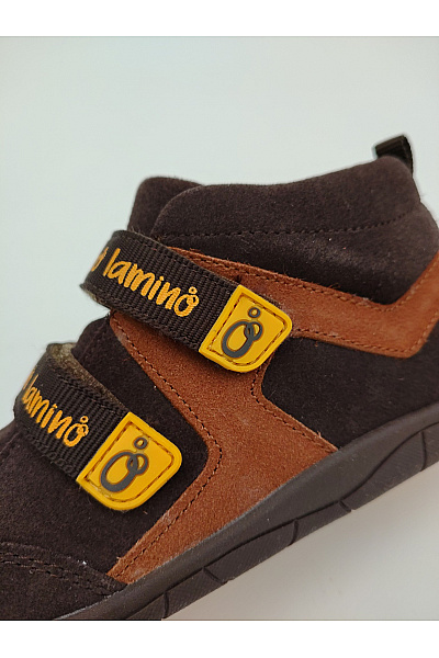 Lamino Dětské hnědé kotníkové vycházkové boty na suchý zip Velikost EU 31 | Lamino | obrázek 3