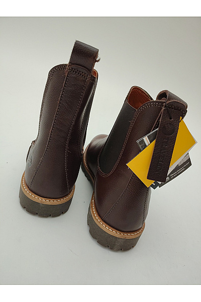 Vibram Pánské kožené kotníkové chelsea boty hnědé vycházkové Vel. EU 40 | Vibram | obrázek 4