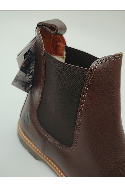 Vibram Pánské kožené kotníkové chelsea boty hnědé vycházkové Vel. EU 40 | Vibram | obrázek 8