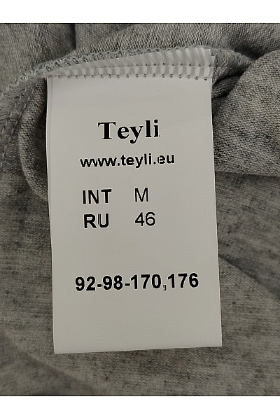 TEYLI Šedé letní tričkové šaty volné Vel. EU M | TEYLI | obrázek 4