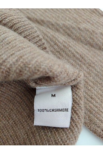 HUGENBERG Dámský hnědý kašmírový kardigan do véčka na knoflíky Vel. M | HUGENBERG | obrázek 7