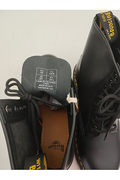 Dr.Martens Černé kotníkové šněrovací boty s kulatou špičkou Velikost EU 40 | Dr.Martens | obrázek 8