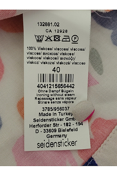 Seidensticker Barevná halenka s květinovým potiskem a balonovými rukávy Vel. EU 40 | Seidensticker | obrázek 4